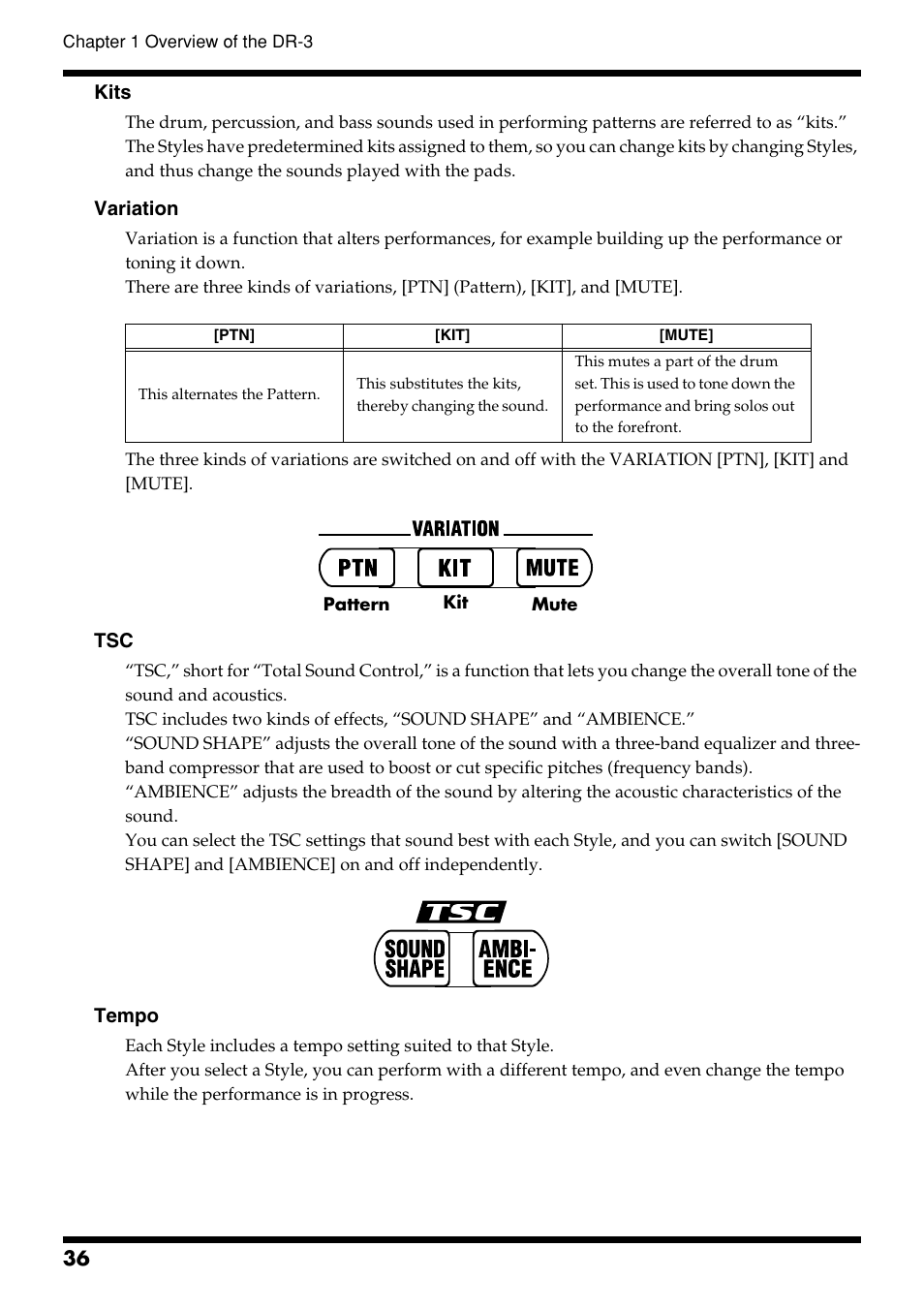 Roland DR-3 User Manual | Page 36 / 128