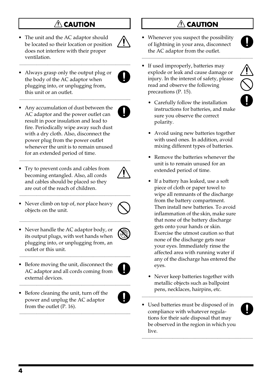 Roland DR-3 User Manual | Page 4 / 128
