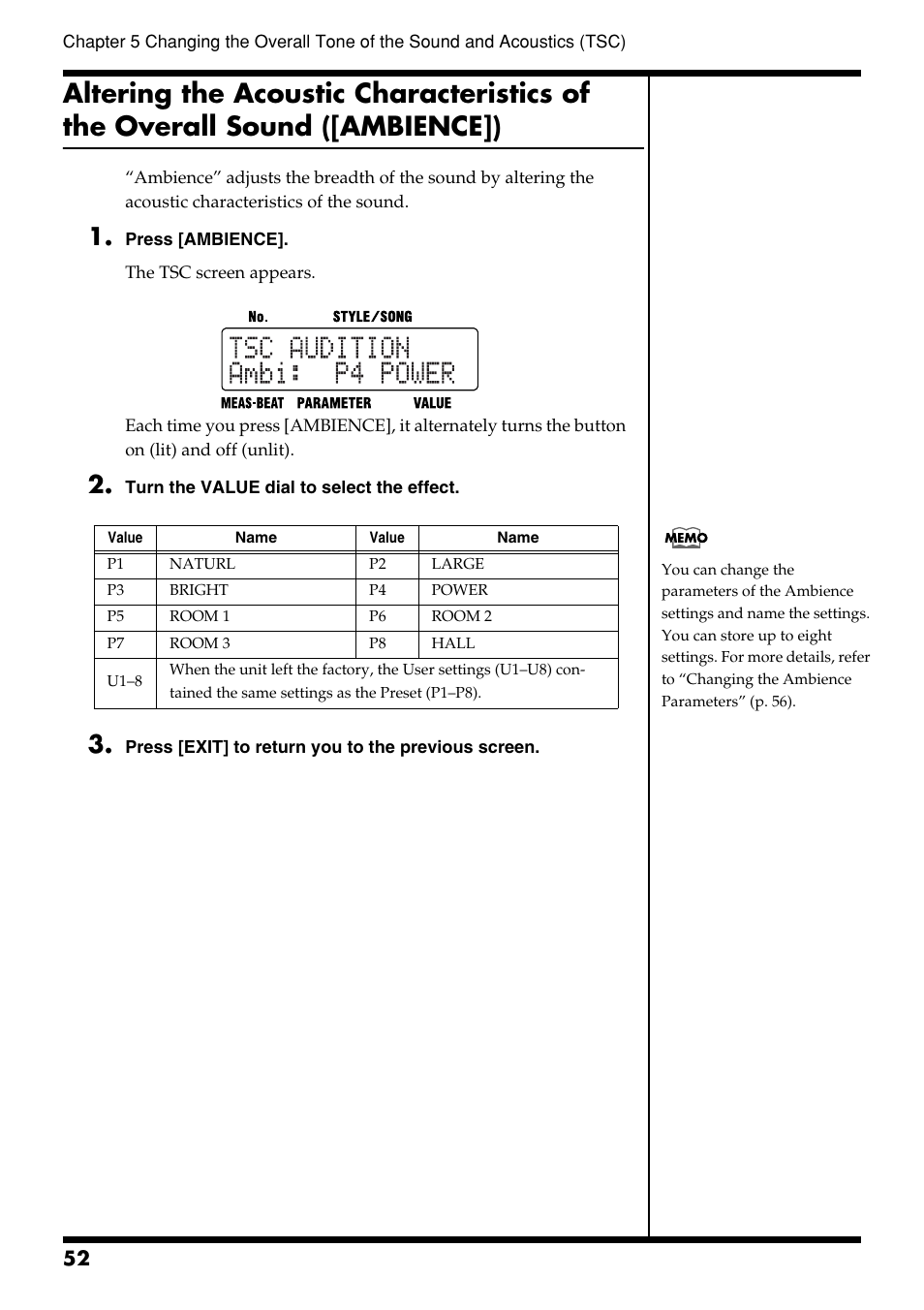 Roland DR-3 User Manual | Page 52 / 128