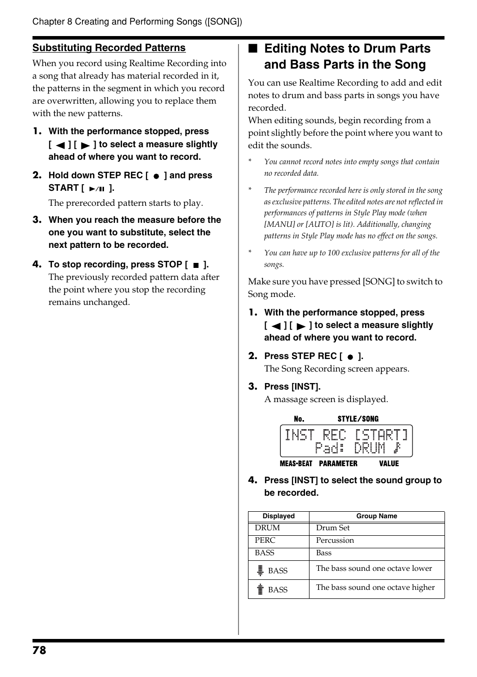 Roland DR-3 User Manual | Page 78 / 128