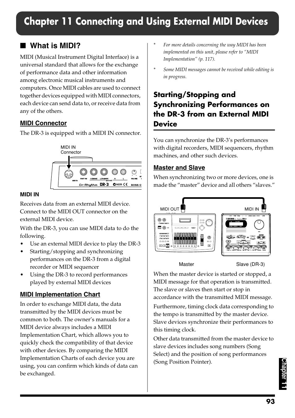 What is midi, Ch ap ter 11 | Roland DR-3 User Manual | Page 93 / 128