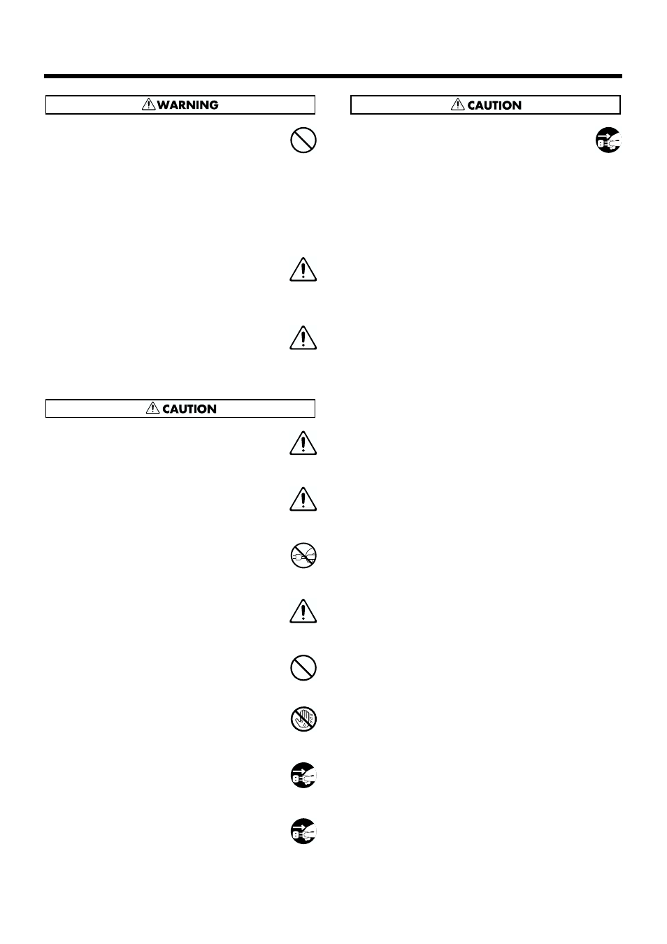 4 using the unit safely | Roland VK-8 User Manual | Page 4 / 84