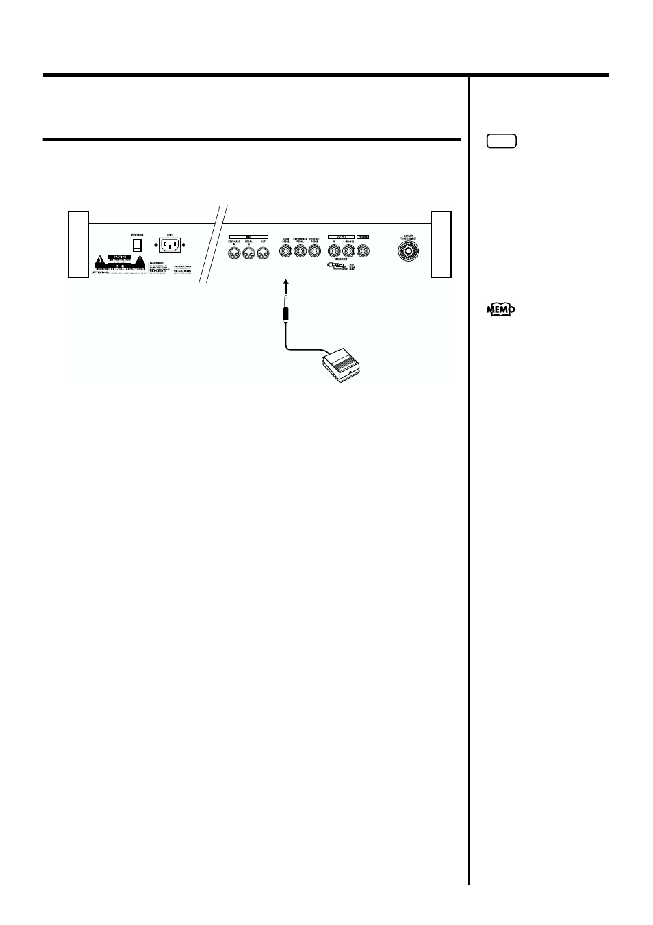 Using the hold pedal to sustain the sound, 42 playing the organ | Roland VK-8 User Manual | Page 42 / 84