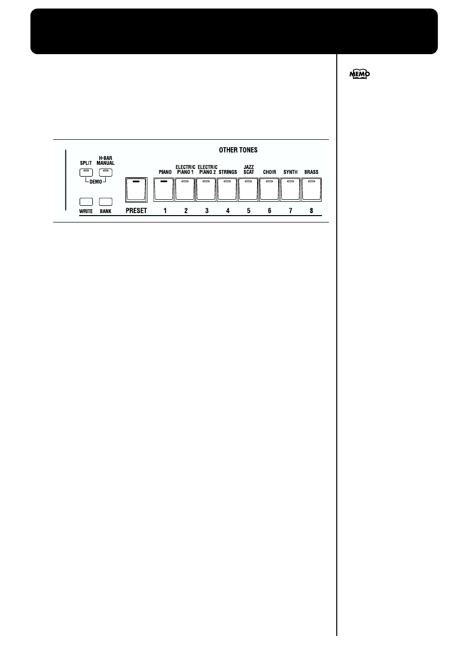 Saving your settings (preset), Saves the panel settings as a preset (p. 45, 46) | Roland VK-8 User Manual | Page 45 / 84
