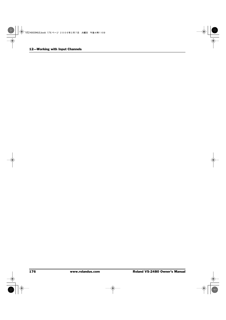 Roland VS-2480 User Manual | Page 176 / 452