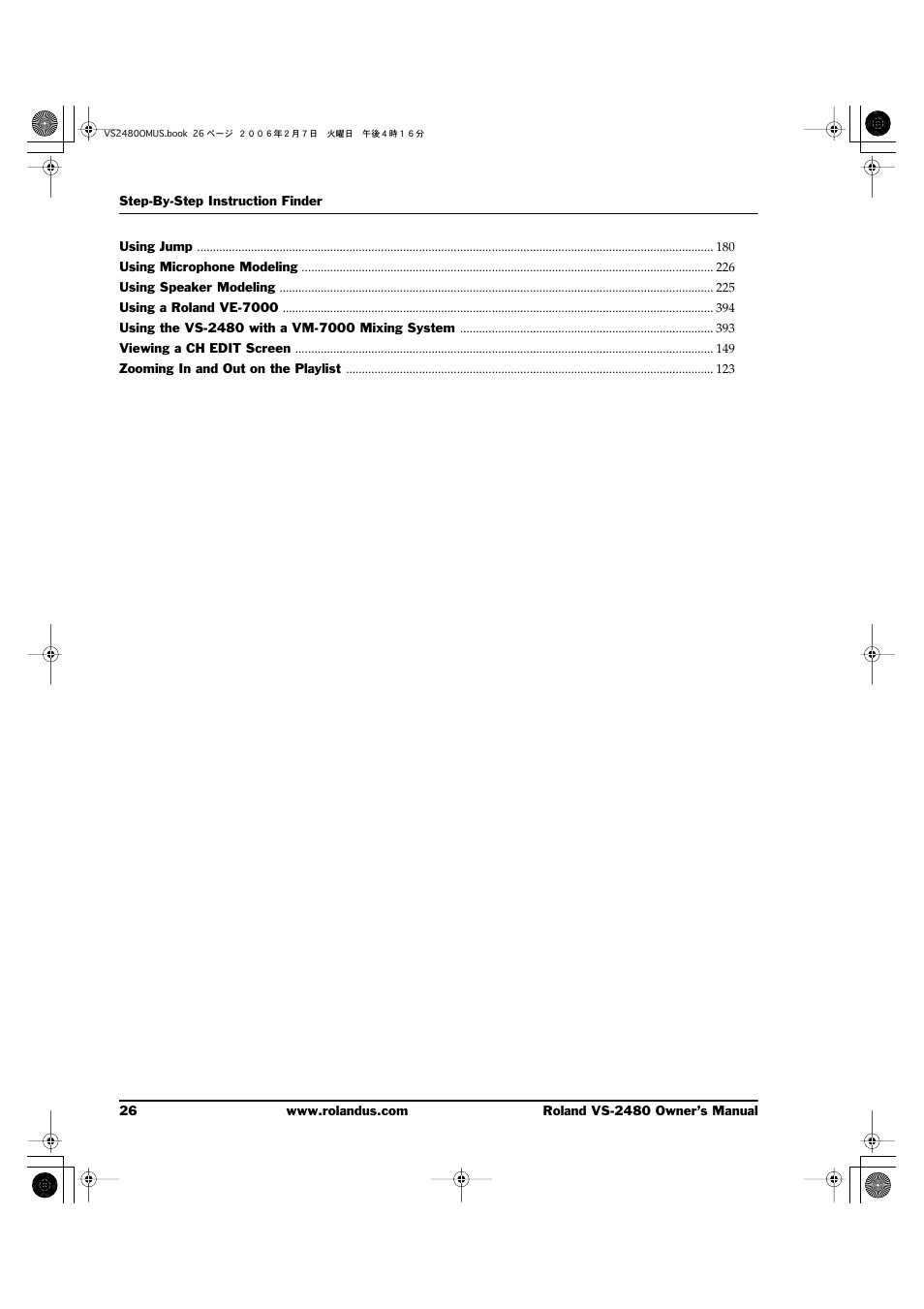 Roland VS-2480 User Manual | Page 26 / 452