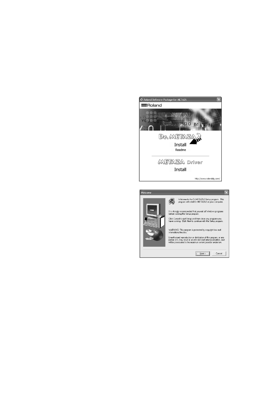 Installing dr.metaza2 | Roland Metaza M PX -60 User Manual | Page 14 / 68