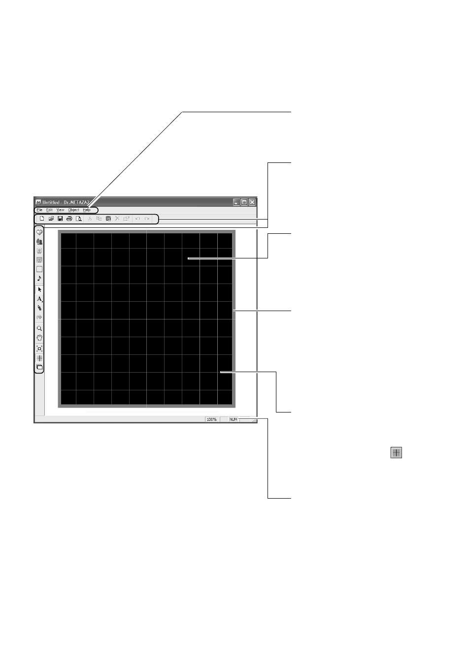 Names and functions of dr.metaza2's screen items | Roland Metaza M PX -60 User Manual | Page 30 / 68