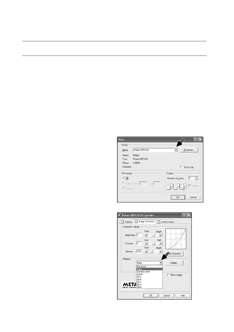 Starting marking | Roland Metaza M PX -60 User Manual | Page 36 / 68