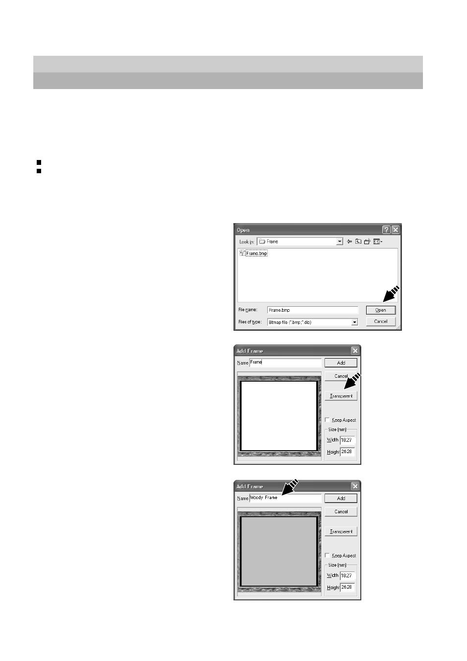 9 registering your own original frames | Roland Metaza M PX -60 User Manual | Page 54 / 68