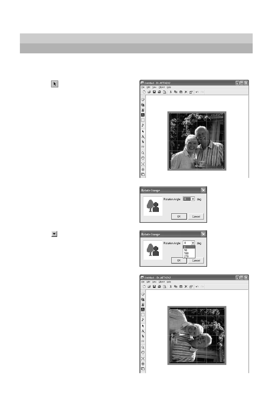 11 rotating an image | Roland Metaza M PX -60 User Manual | Page 56 / 68