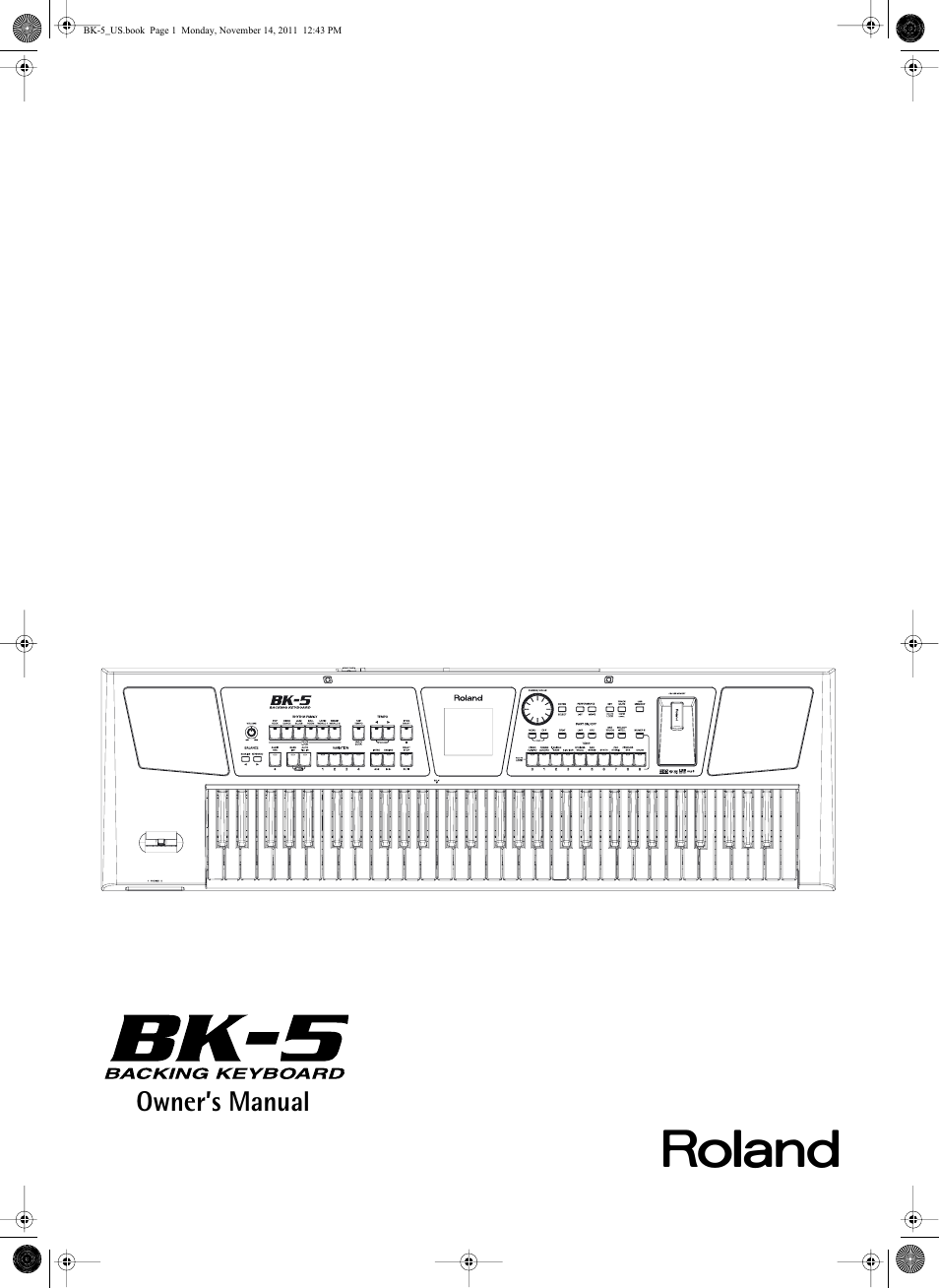 Roland Backing Keyboard BK-5 User Manual | 152 pages