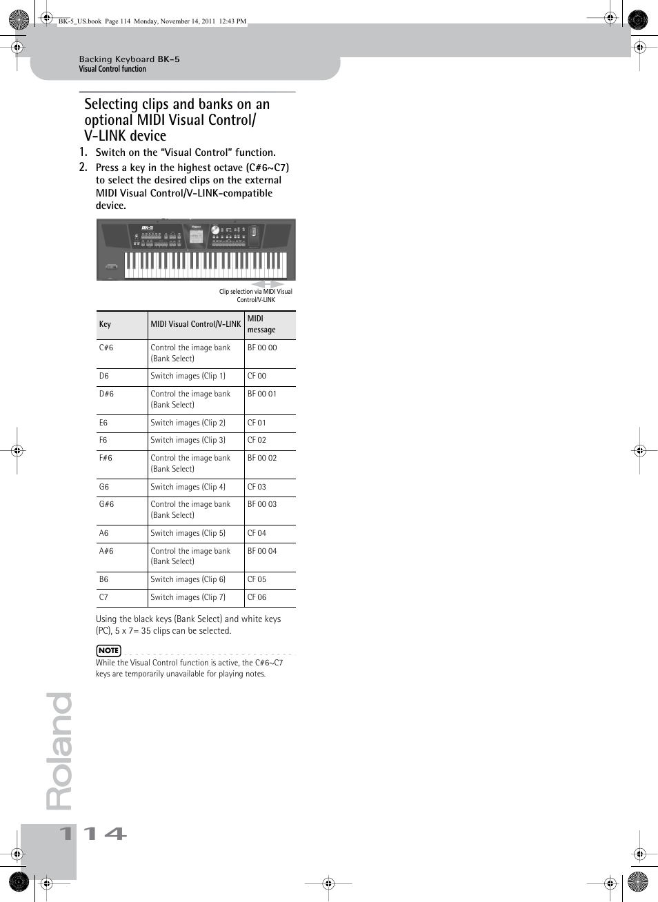 Roland Backing Keyboard BK-5 User Manual | Page 114 / 152