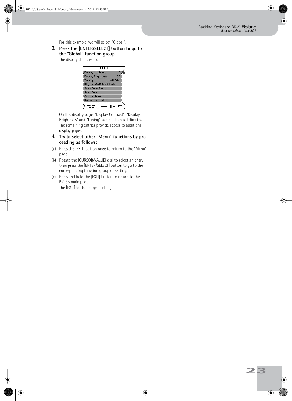 Roland Backing Keyboard BK-5 User Manual | Page 23 / 152