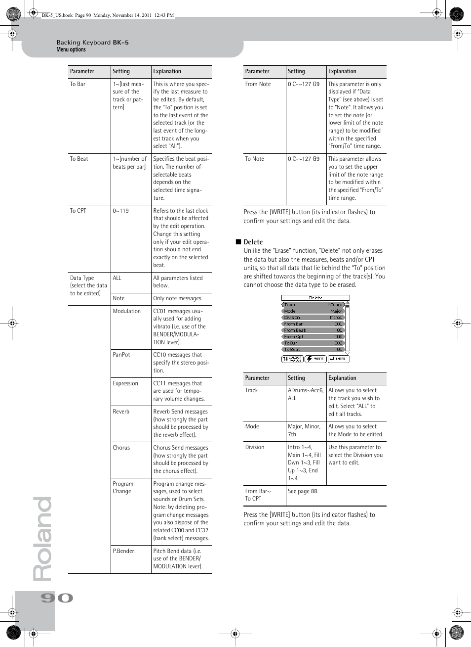 Roland Backing Keyboard BK-5 User Manual | Page 90 / 152