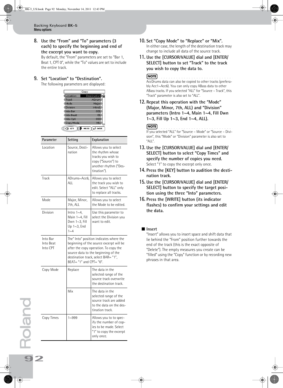 Roland Backing Keyboard BK-5 User Manual | Page 92 / 152