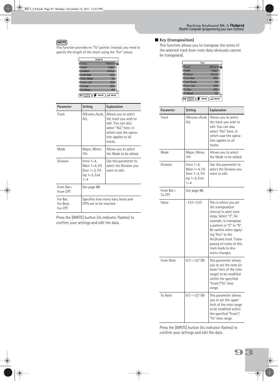 Roland Backing Keyboard BK-5 User Manual | Page 93 / 152
