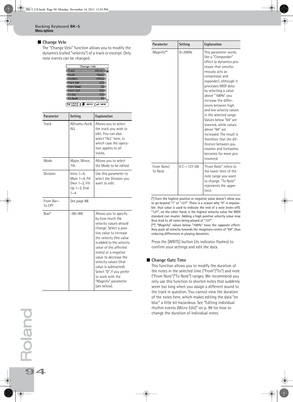 Roland Backing Keyboard BK-5 User Manual | Page 94 / 152