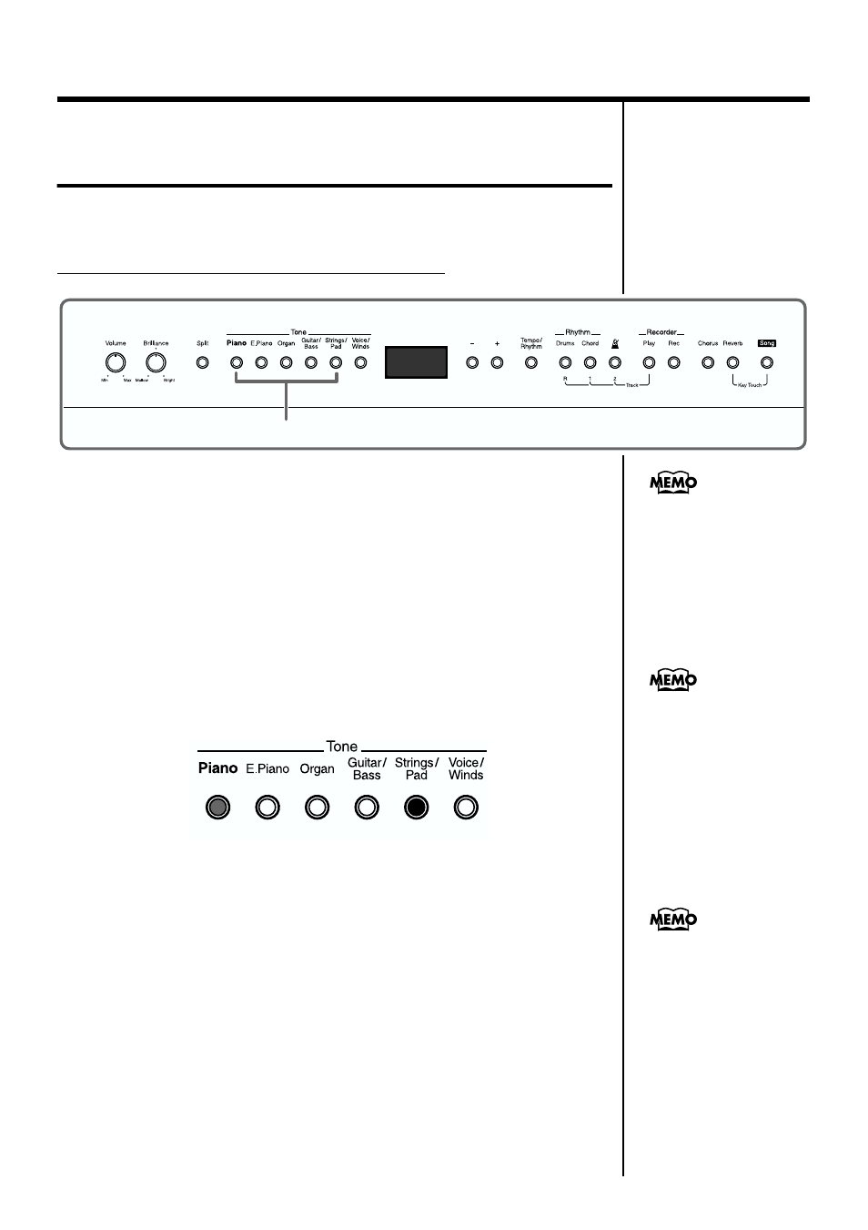 Performing with two layered tones (dual play) | Roland FP-3 User Manual | Page 15 / 64