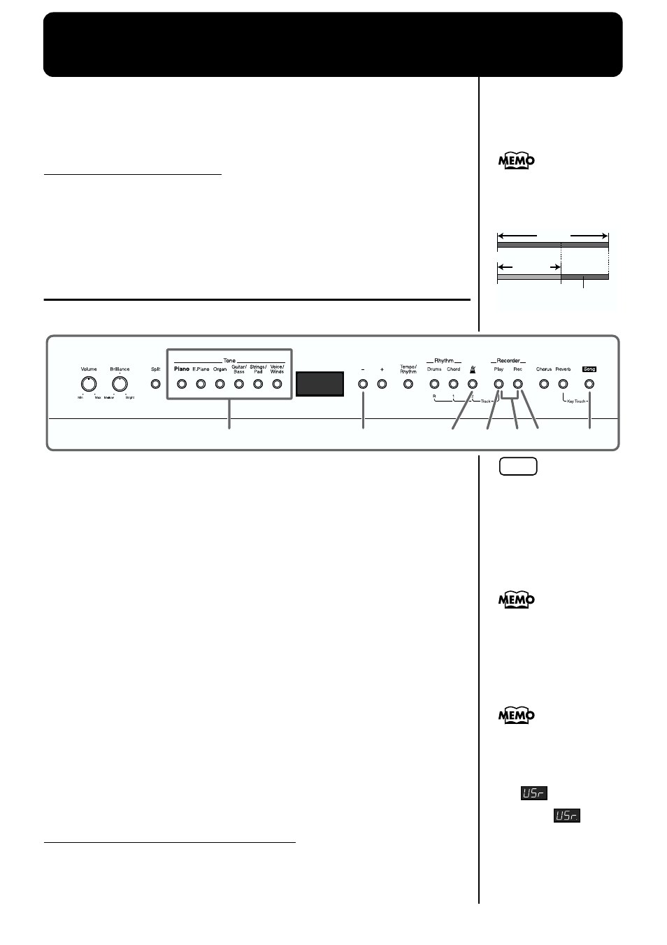 Chapter 3 recording a performance, Recording a performance, Performances (p. 33) | P. 33) | Roland FP-3 User Manual | Page 33 / 64