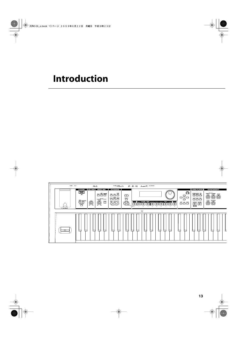 Introduction | Roland JUNO-Di User Manual | Page 13 / 136