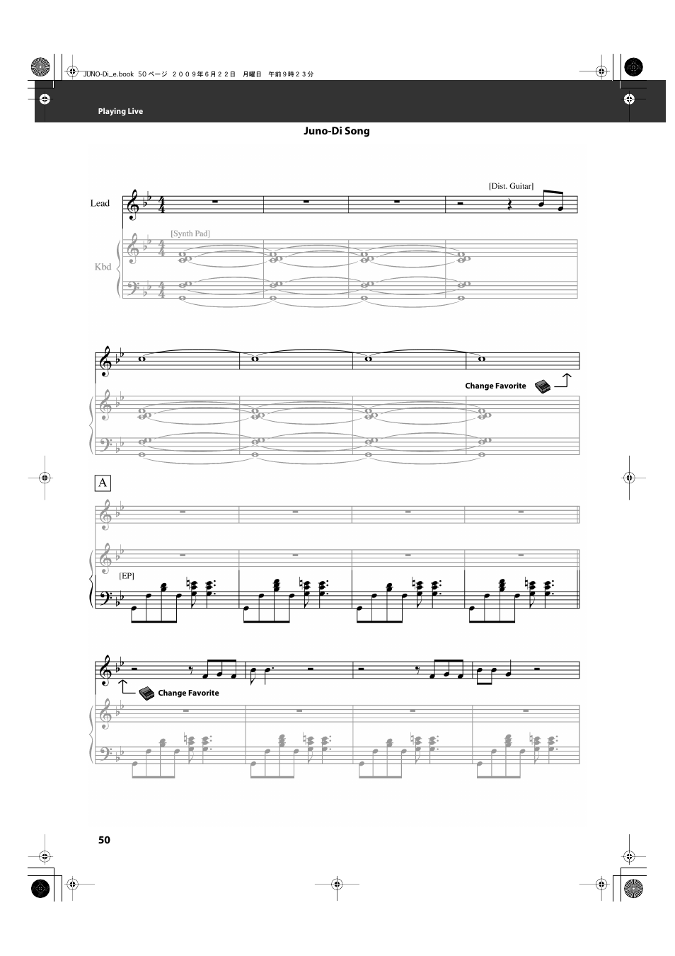 Roland JUNO-Di User Manual | Page 50 / 136