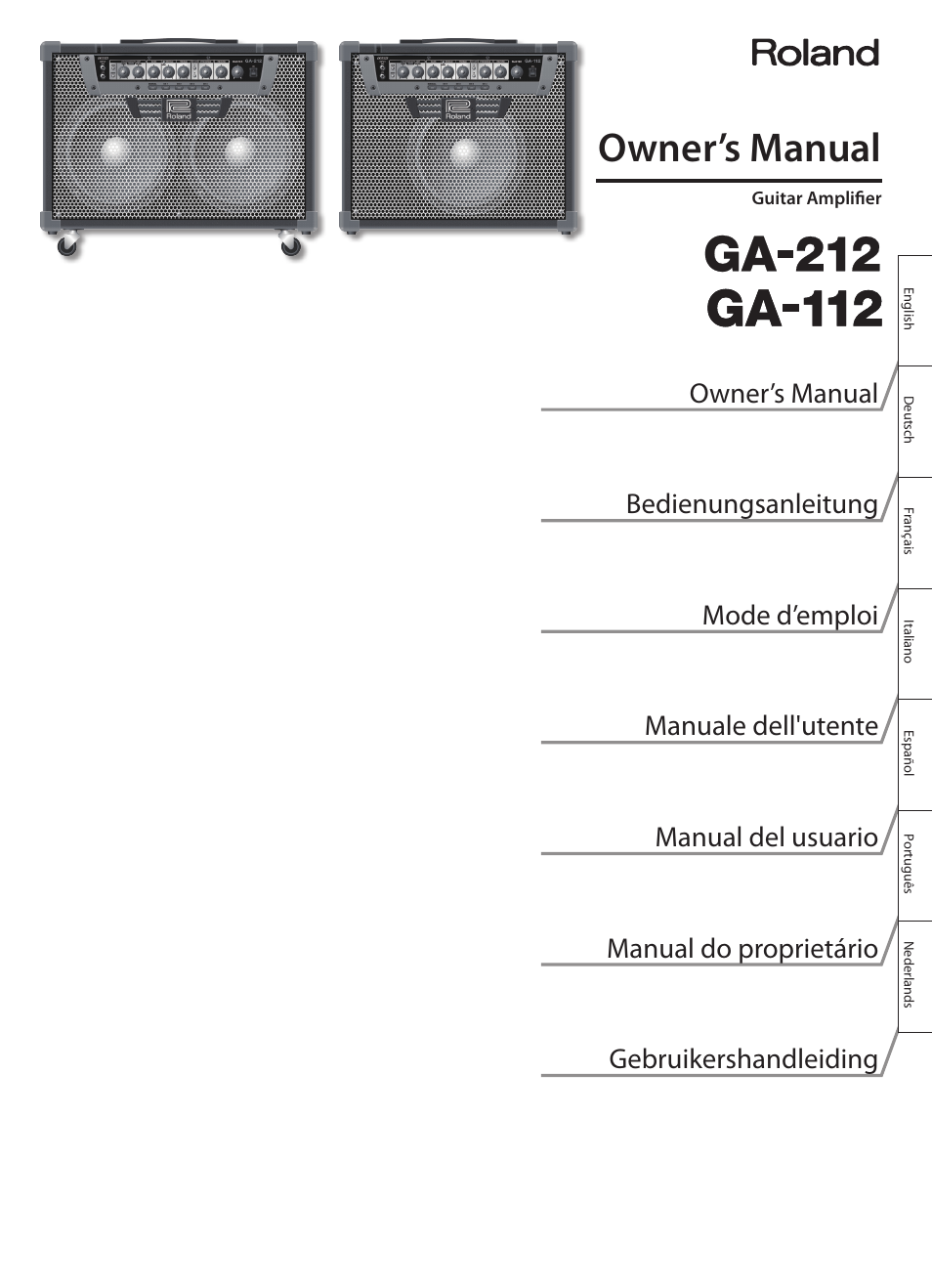 Roland GA-212 User Manual | 92 pages