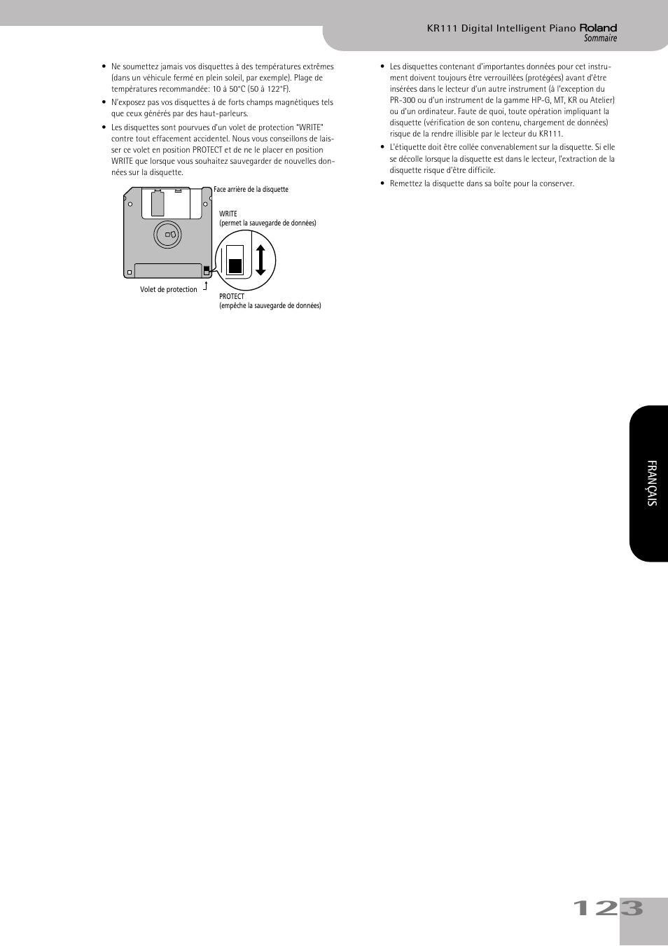 Roland KR111 User Manual | Page 125 / 186