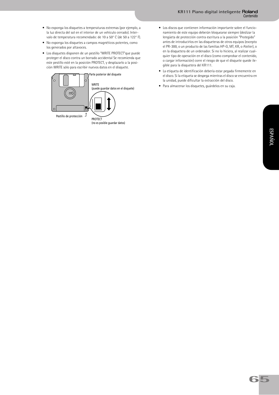 Roland KR111 User Manual | Page 67 / 186