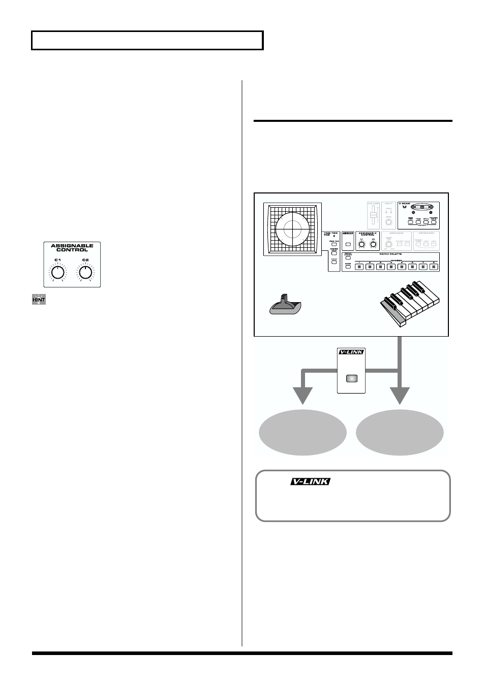 30 playing in patch mode, Sound generator video generator | Roland V-Synth User Manual | Page 30 / 180