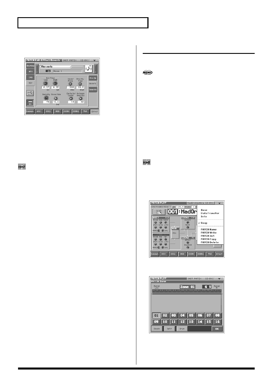 Zone settings (zone), 52 creating a patch rev | Roland V-Synth User Manual | Page 52 / 180