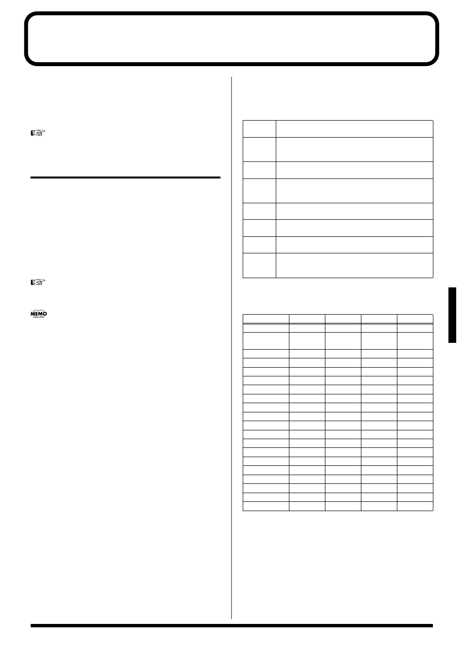 Creating and editing samples (sample mode), Sampling, Settings before you sample (what is a template?) | Applications of each template, Factory settings of each template | Roland V-Synth User Manual | Page 55 / 180