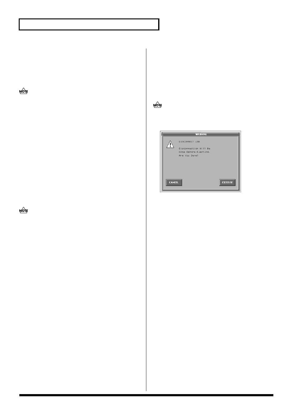 Connecting to your computer via usb (usb mode), Switching the connected drive, Closing the usb storage screen | Canceling the usb connection | Roland V-Synth User Manual | Page 92 / 180