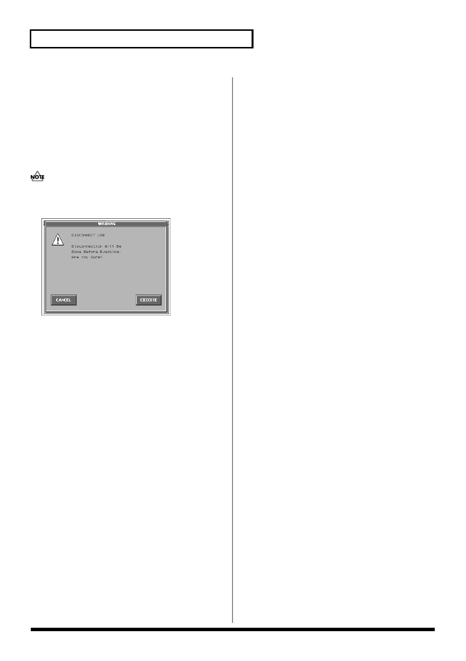 Examples of using storage mode, Canceling the usb connection | Roland V-Synth User Manual | Page 94 / 180