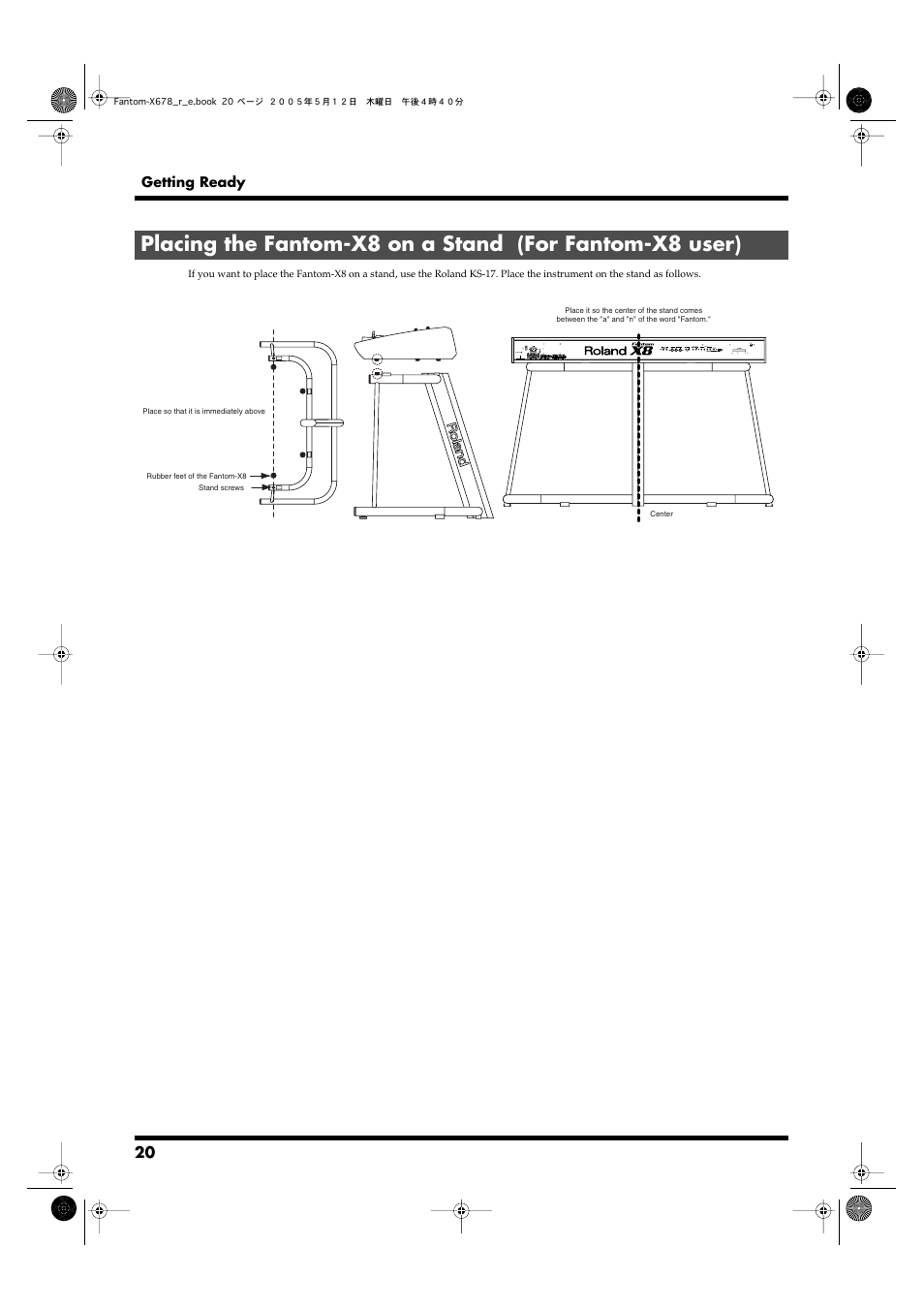 Roland Fantom-X7 User Manual | Page 20 / 348