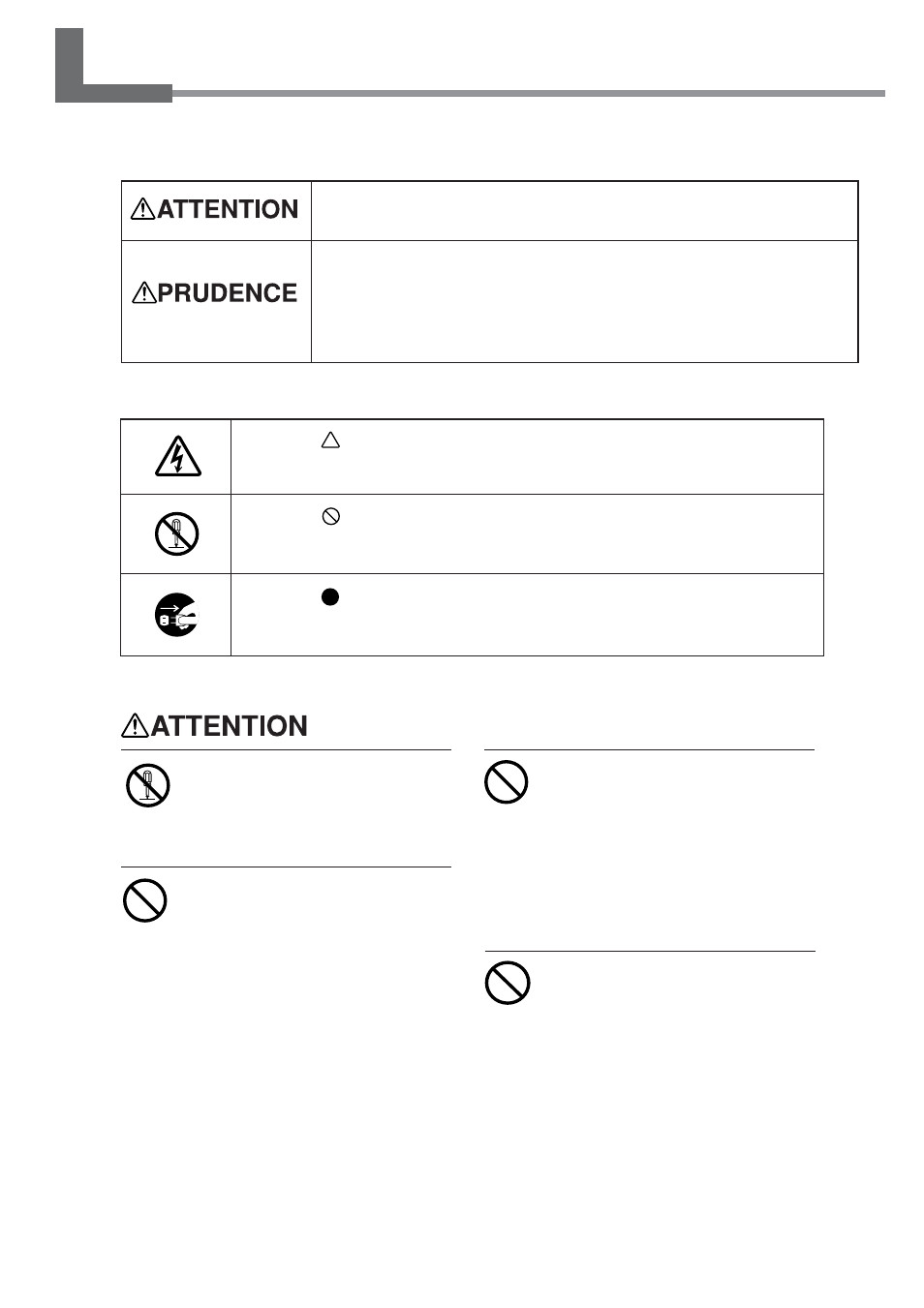 Pour utiliser en toute sécurité | Roland SJ-645EX User Manual | Page 11 / 117