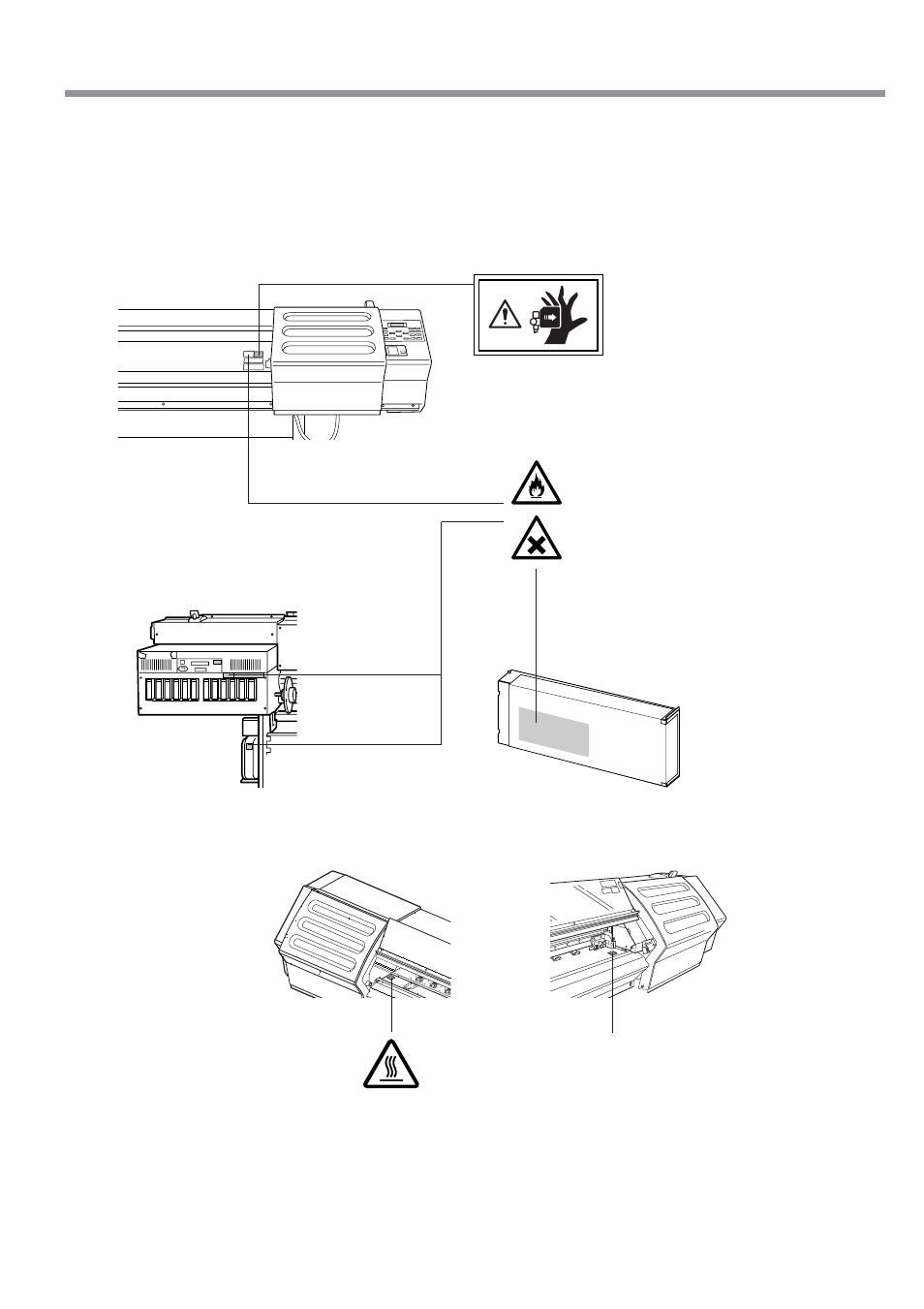 À propos des étiquettes collées sur l'appareil | Roland SJ-645EX User Manual | Page 15 / 117