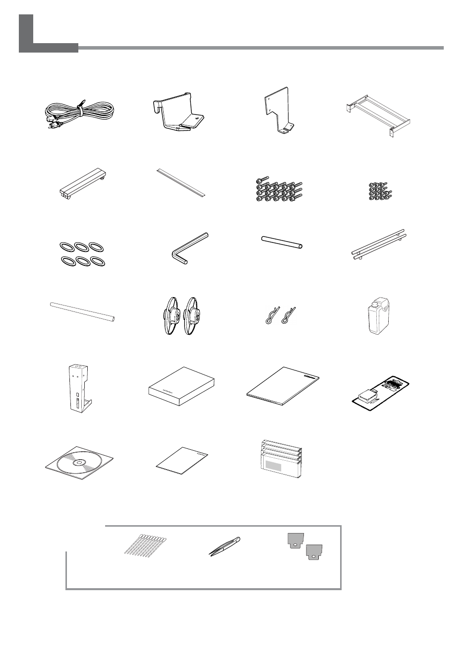 1 checking accessories | Roland SJ-645EX User Manual | Page 18 / 117