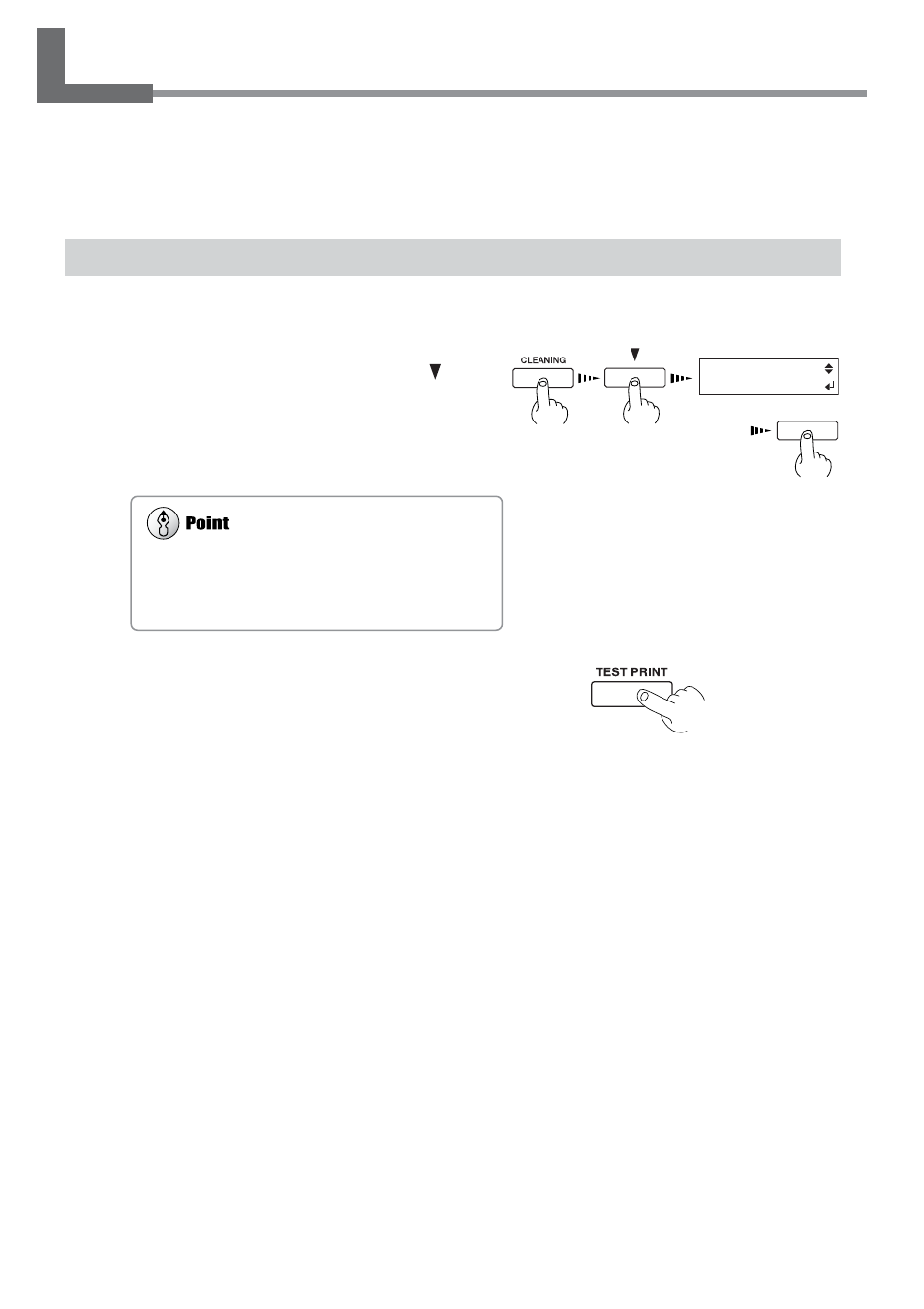 1 cleaning the print heads, Cleaning the print heads | Roland SJ-645EX User Manual | Page 76 / 117