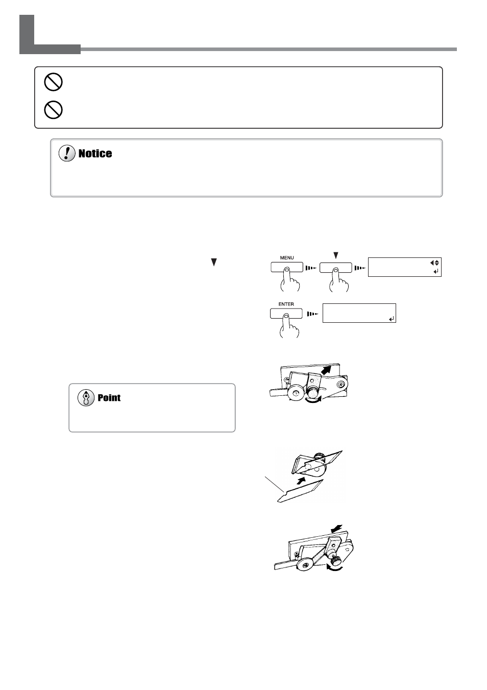 6 how to replace the separating knife | Roland SJ-645EX User Manual | Page 84 / 117