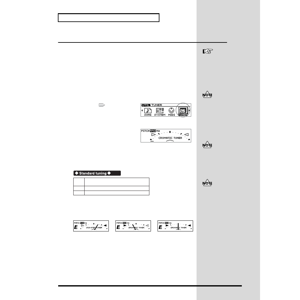 Tuning an instrument—tuner, Adjusting the tuning, 114 prepare for recording—multitrack recording | Roland CDX-1 User Manual | Page 114 / 252