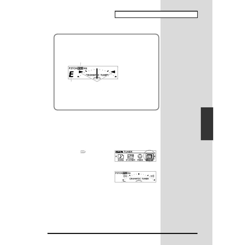 Setting the reference pitch of the tuner | Roland CDX-1 User Manual | Page 115 / 252