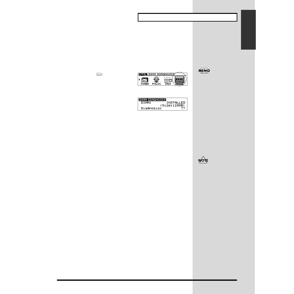 Memory read/write test—dimm diagnostics | Roland CDX-1 User Manual | Page 17 / 252