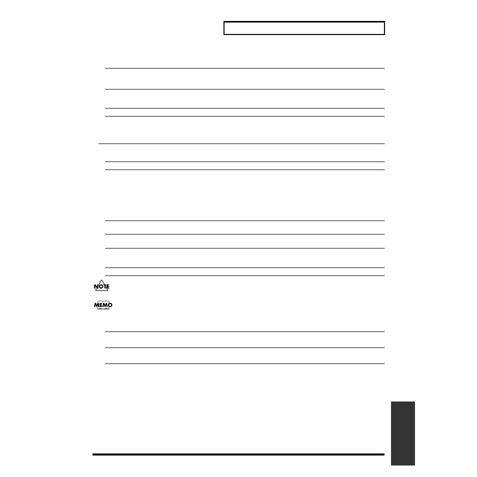 183 insert effect algorithm list, Guitar | Roland CDX-1 User Manual | Page 183 / 252