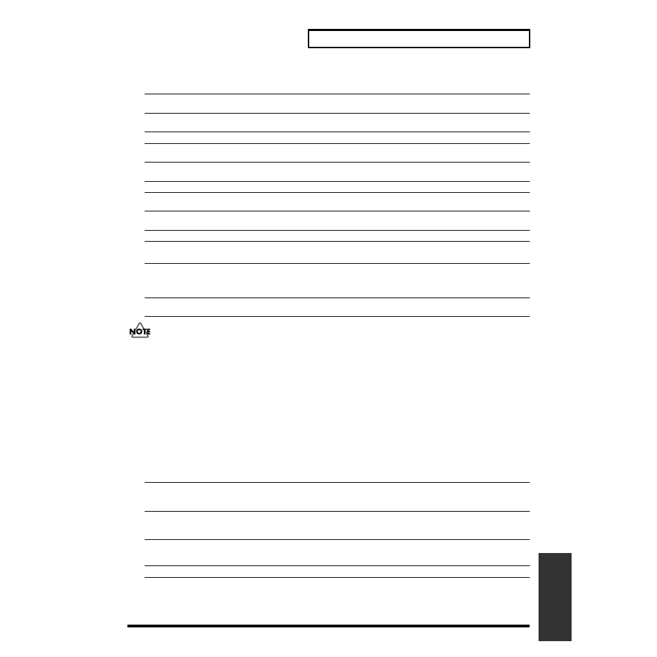 189 insert effect algorithm list | Roland CDX-1 User Manual | Page 189 / 252