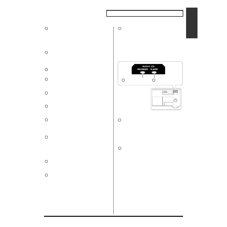 Audio cd section | Roland CDX-1 User Manual | Page 25 / 252