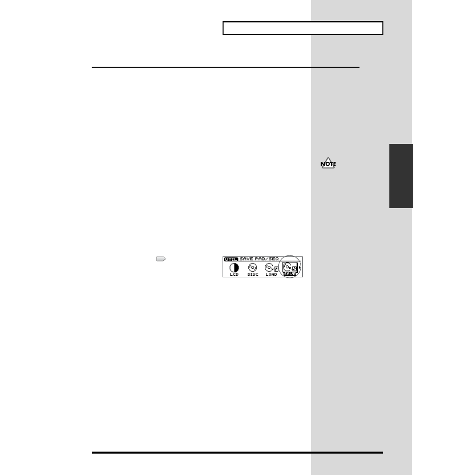 Saving pad/sequence on a cd-rw disc, More about saving pad/sequence, Saving pad/sequence | More about saving pad/sequence saving pad/sequence | Roland CDX-1 User Manual | Page 67 / 252