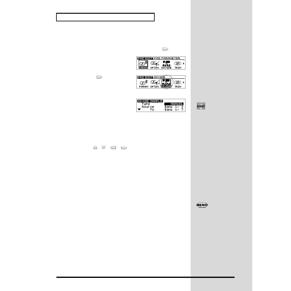 Automatically dividing a sample at silent portions | Roland CDX-1 User Manual | Page 84 / 252