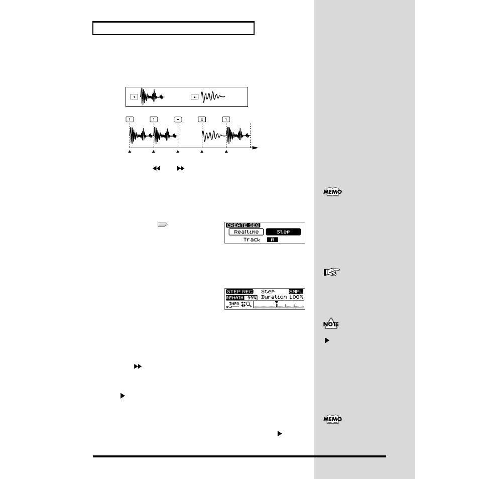 Step recording | Roland CDX-1 User Manual | Page 94 / 252
