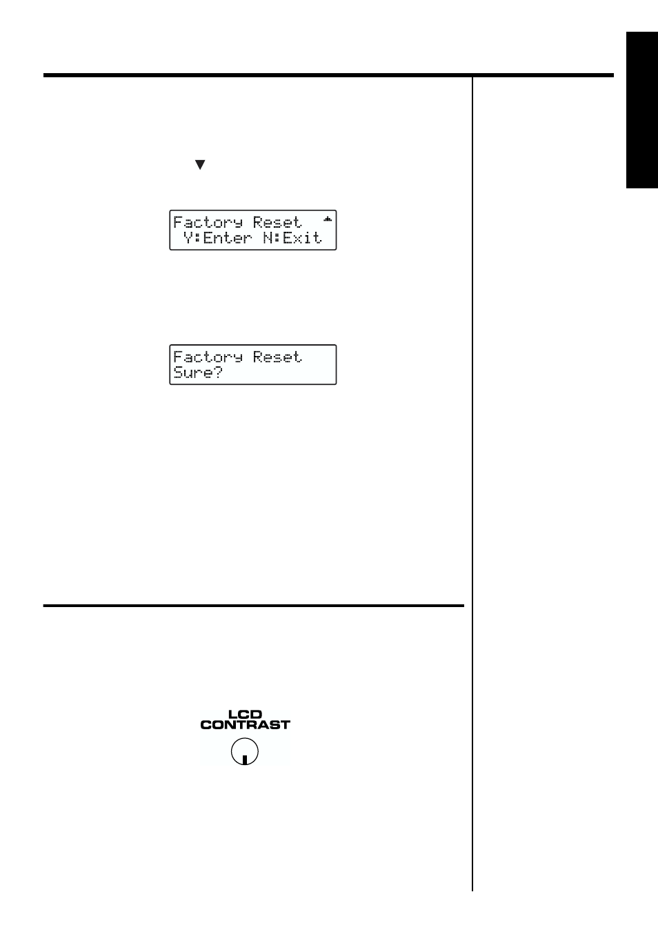 Adjusting the display contrast (lcd contrast), Adjusts the display contrast (p. 21) | Roland VR-760 User Manual | Page 21 / 120